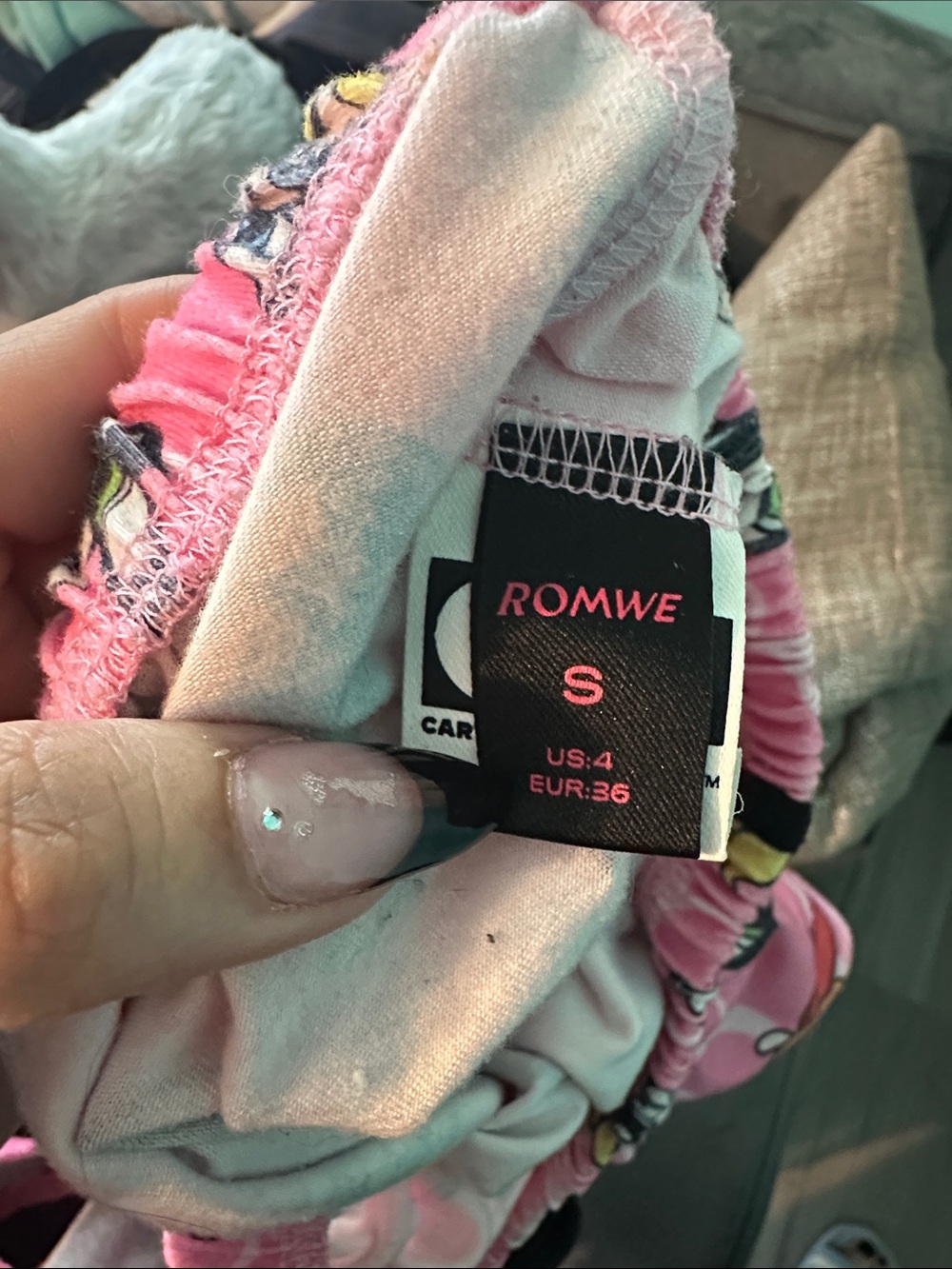 ROMWE The PowerPuff Girl Sports Bra Casual Shorts Set S - Picture 6 of 8